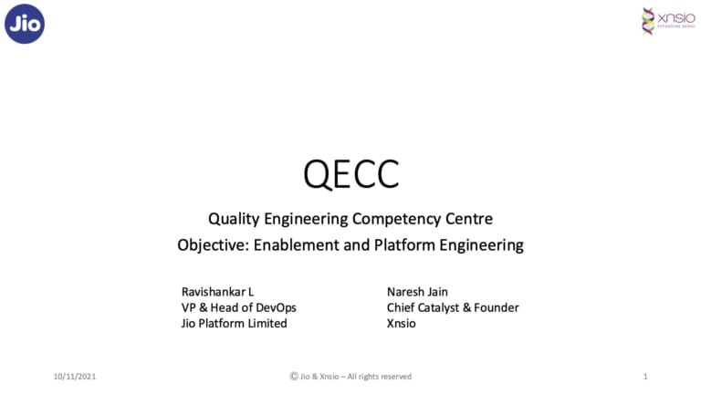 QECC - Quality Engineering Competency Centre