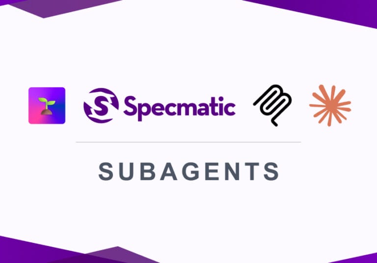 Specmatic Subagents Logo with Icons