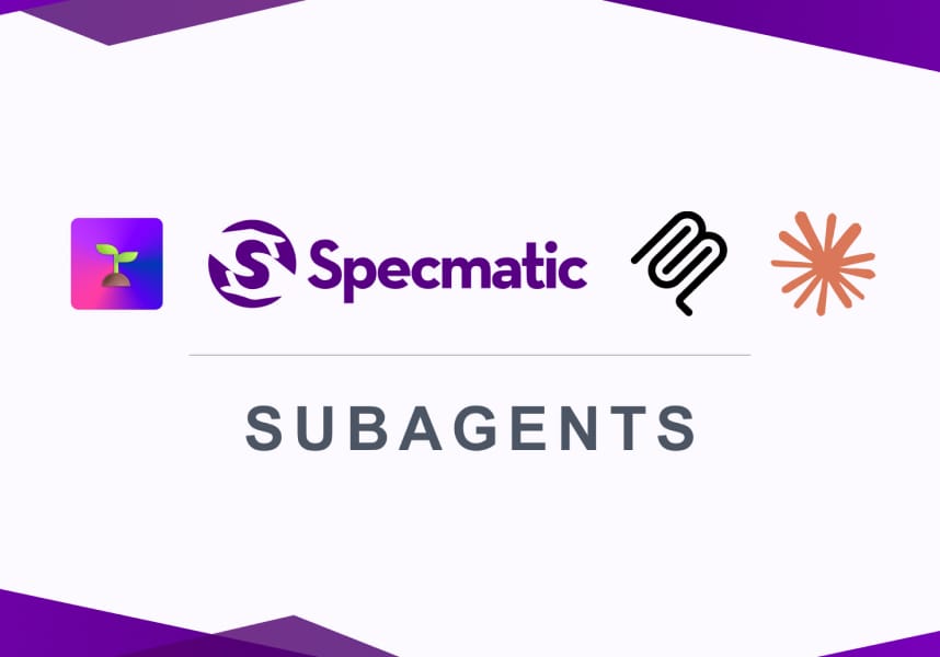 Specmatic Subagents Logo with Icons