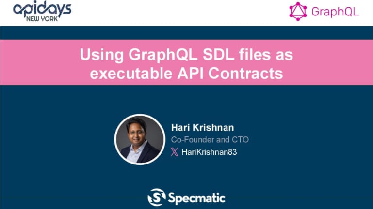 GraphQL SDL files as API contracts by Specmatic